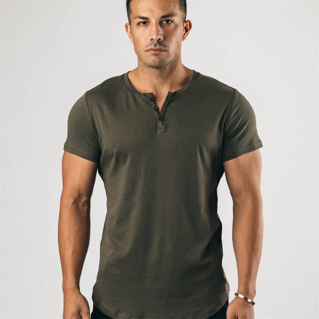     			Pink Angel Pack of 1 100% Cotton Regular Fit Men's T-Shirt ( Olive )