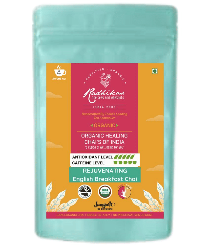 RADHIKAS FINE TEAS AND WHATNOTS 100 gm English Breakfast Tea ( Loose Leaf ) RADHIKAS FINE TEAS AND WHATNOTS 100 gm English Breakfast Tea ( Loose Leaf )