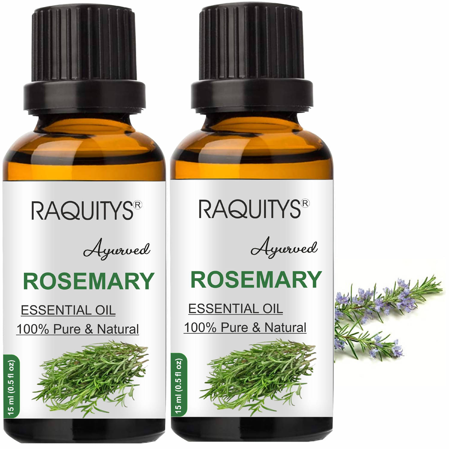     			RAQUITYS Rosemary Essential Oil 30 mL ( Pack of 2 )