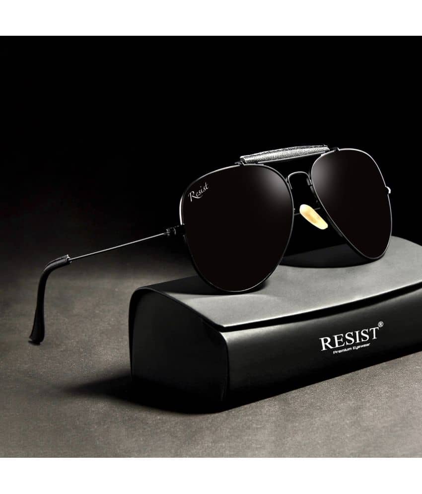 RESIST EYEWEAR Black Pilot Sunglasses ( Pack of 1 ) - Sunglasses | Buy online on ZillyBuy