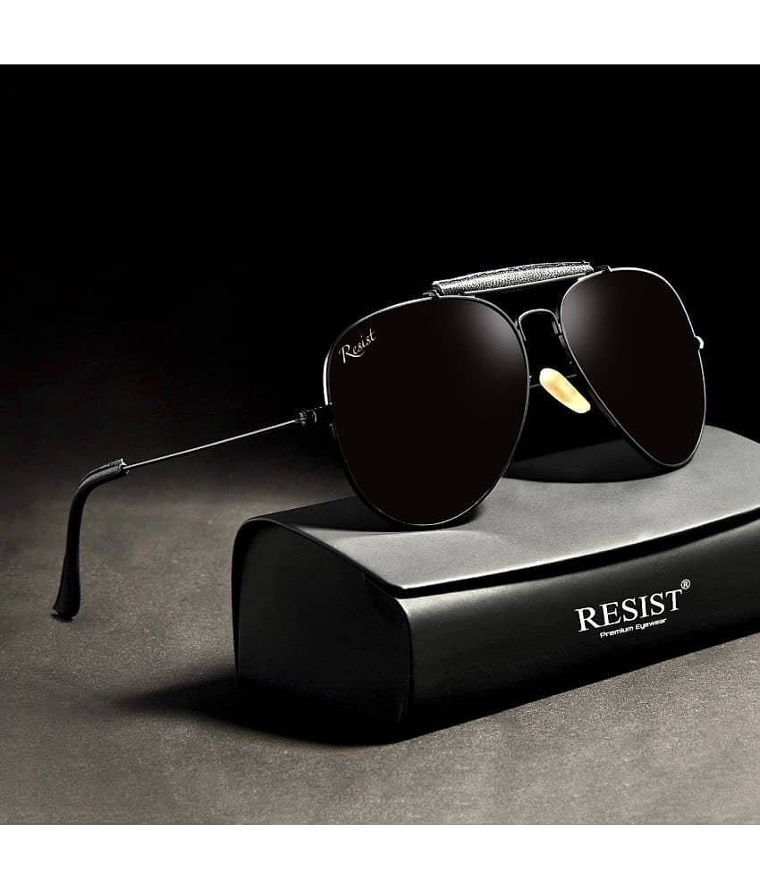 RESIST EYEWEAR Black Pilot Sunglasses ( Pack of 1 ) - Sunglasses | Buy online on ZillyBuy