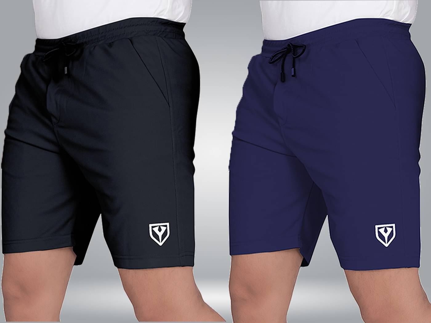 Septem Black Polyester Men's Shorts ( Pack of 2 ) Septem Black Polyester Men's Shorts ( Pack of 2 )
