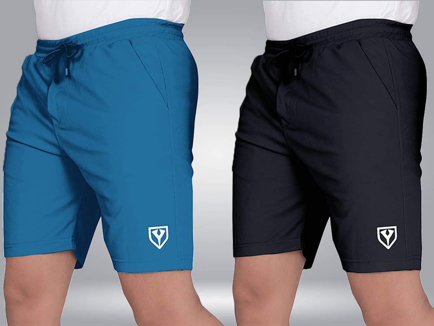 Septem Blue Polyester Men's Shorts ( Pack of 2 ) Septem Blue Polyester Men's Shorts ( Pack of 2 )
