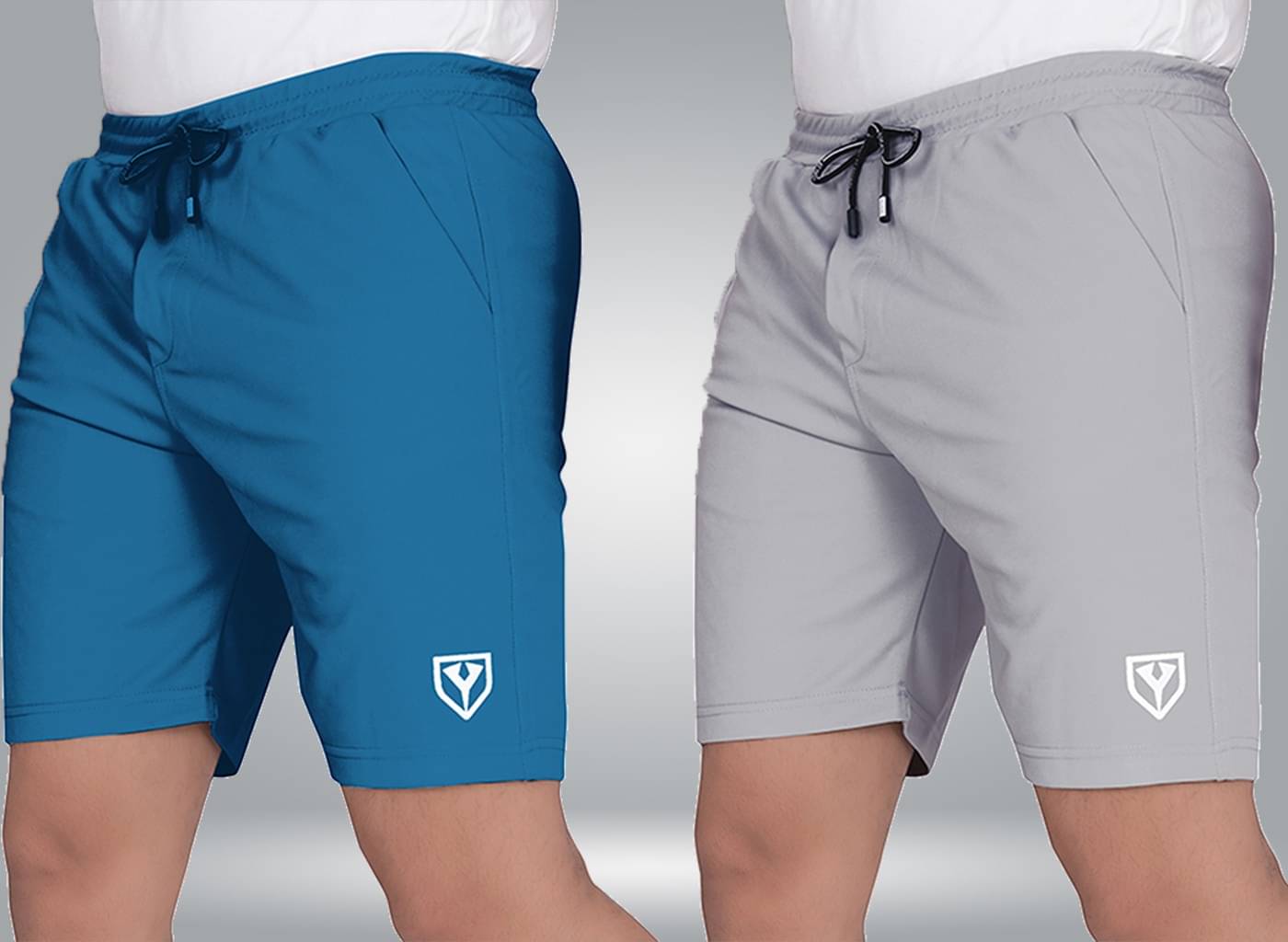 Septem Grey Polyester Men's Shorts ( Pack of 2 ) Septem Grey Polyester Men's Shorts ( Pack of 2 )