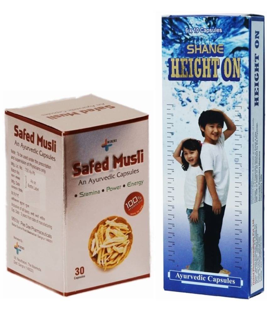     			Shane Height On Capsule 60 no.s & Rikhi Safed Musli Capsule 30 no.s