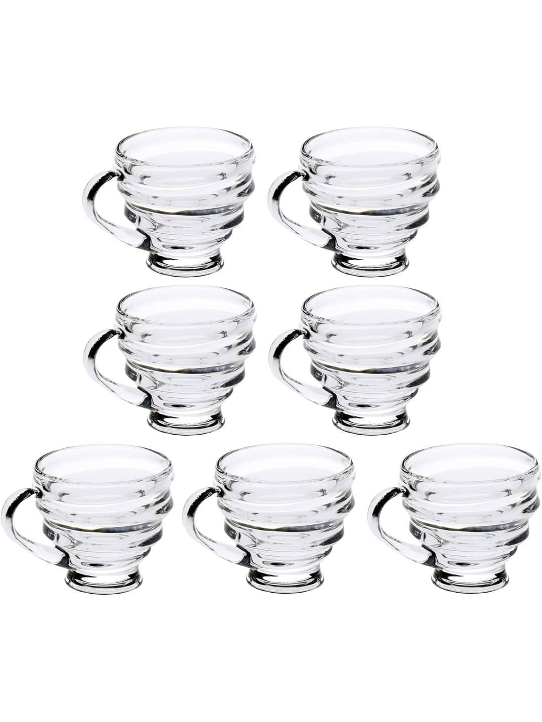     			Somil Glass Coffee & Tea Cup Solid Glass Tea Set 150 ml ( Pack of 7 )