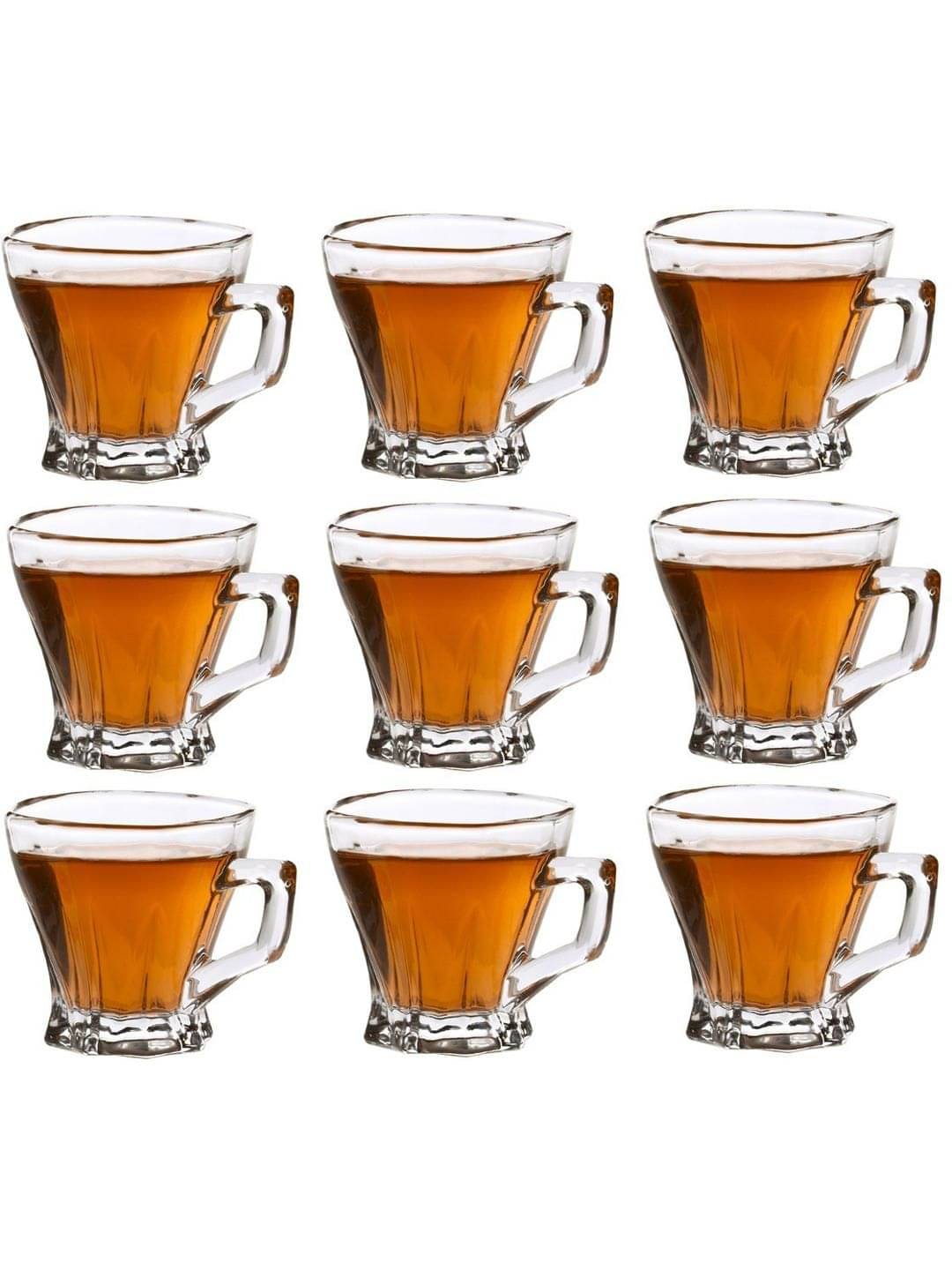     			Somil Glass Coffee & Tea Cup Solid Glass Tea Set 120 ml ( Pack of 9 )