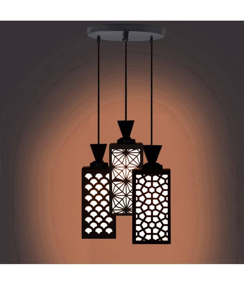 Somil Wood Hanging Light Pendant Black - Pack of 1 Somil Wood Hanging Light Pendant Black - Pack of 1