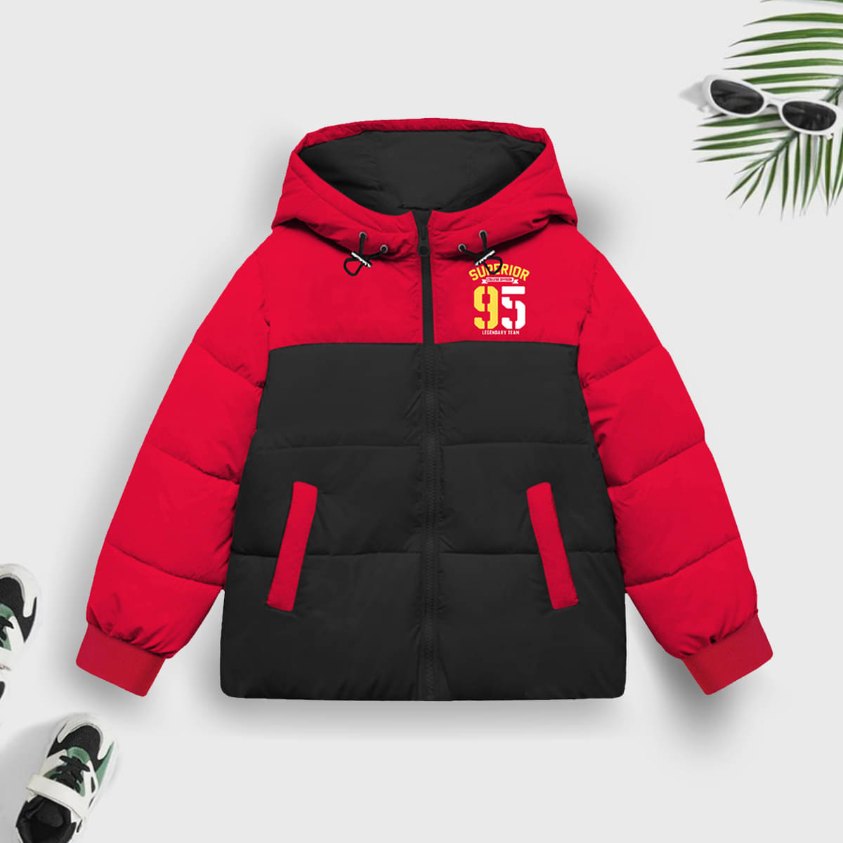     			Trampoline Boys Polyester Puffer Jacket ( Multicolor3 , Pack of 1 )