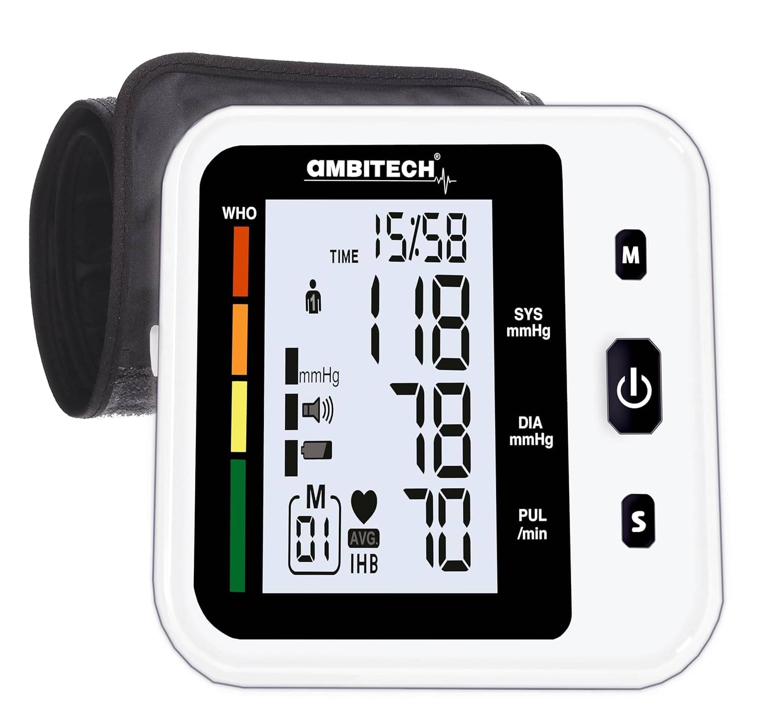     			AmbiTech Digital Blood Pressure Monitor (AMBI-02BP)