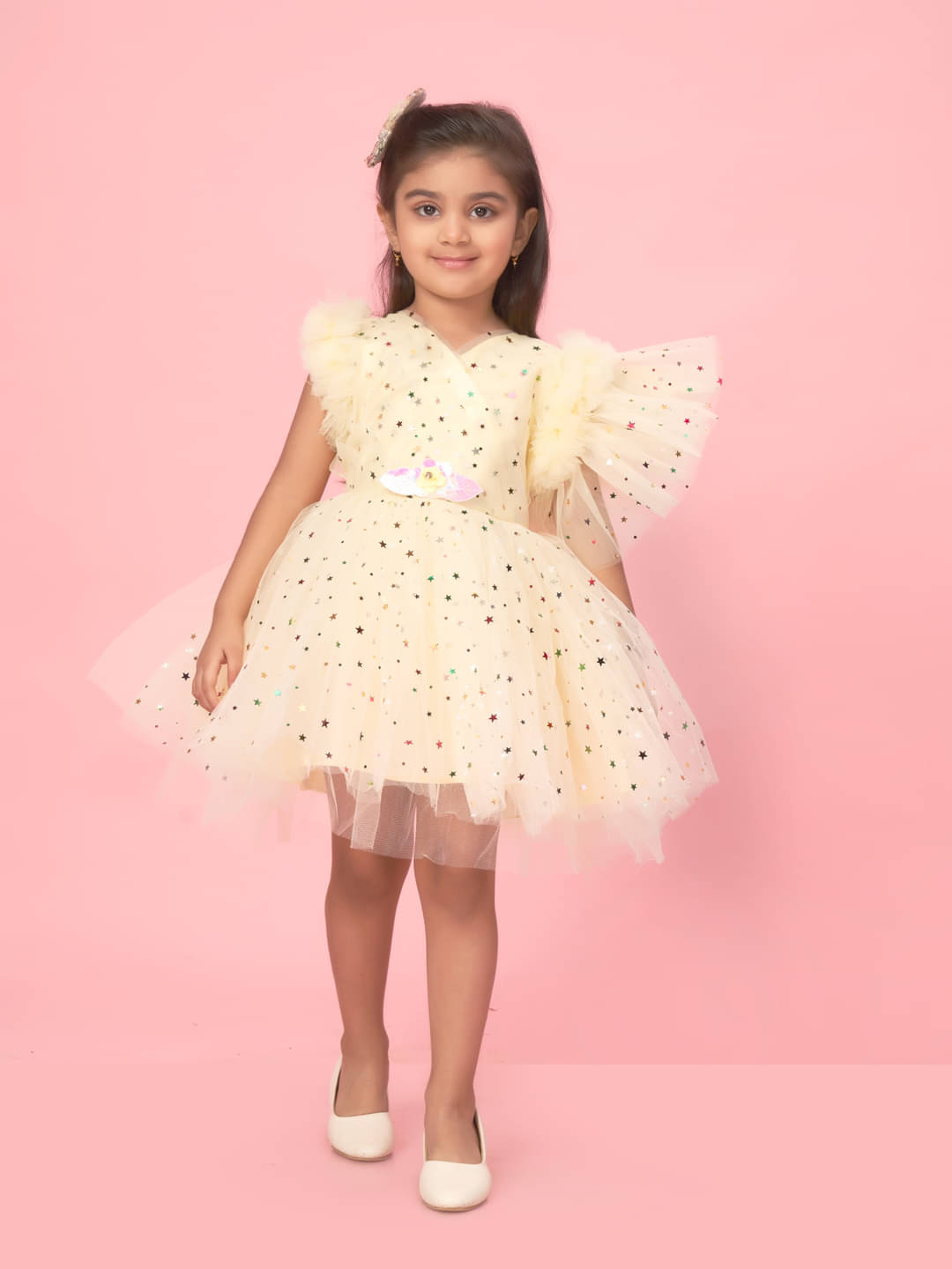 Aarika Net Frock For Girls ( Pack of 1 , Lemon ) Aarika Net Frock For Girls ( Pack of 1 , Lemon )