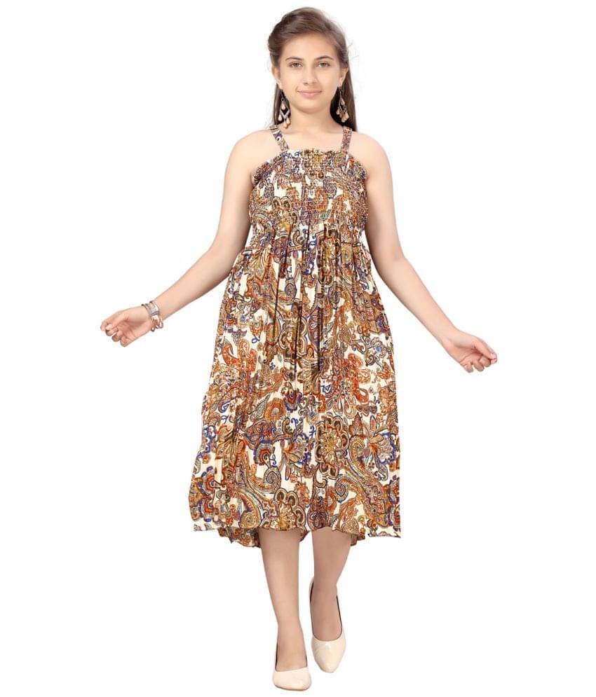     			Aarika Georgette Shift Dress For Girls ( Pack of 1 , Multi )