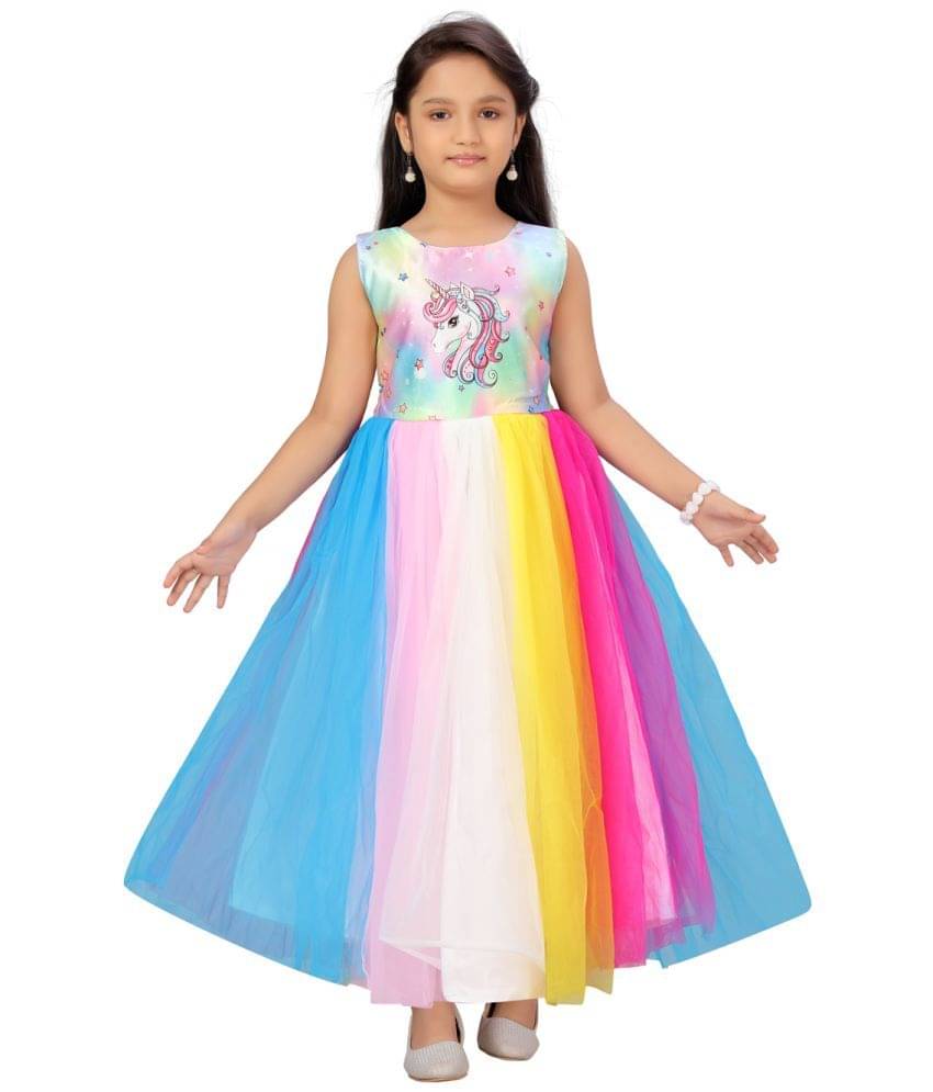 Aarika Net Gown For Girls ( Pack of 1 , Multicolor ) Aarika Net Gown For Girls ( Pack of 1 , Multicolor )