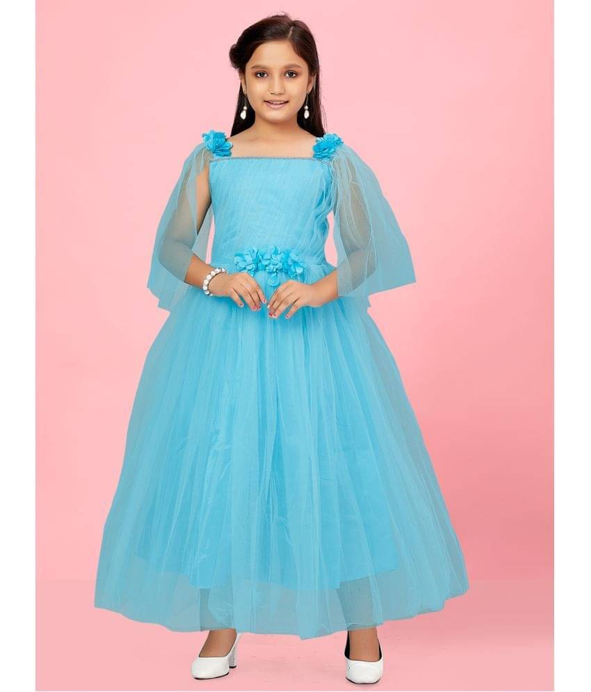     			Aarika Net Gown For Girls ( Pack of 1 , Turquoise )