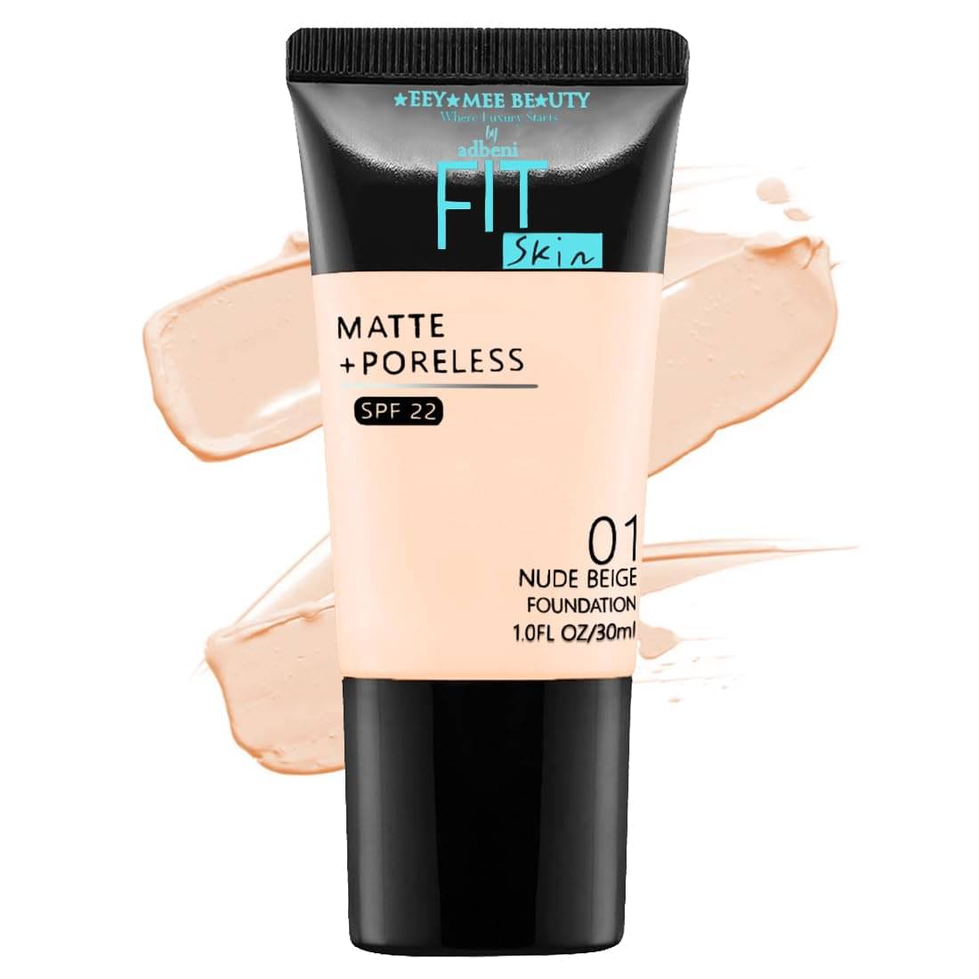     			Adbeni Fit Skin Matte+Poreless Foundation SPF-22 30ml | Nude Beige (01)