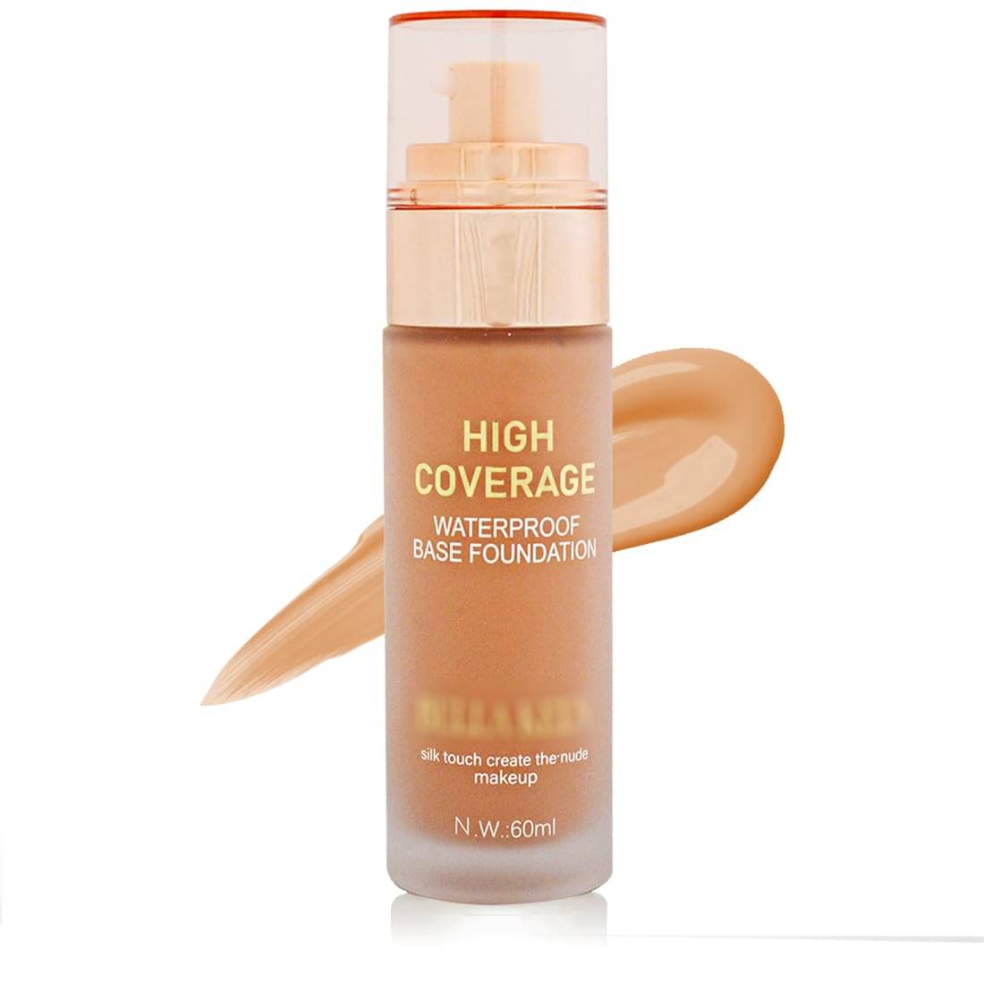     			Adbeni High Coverage Foundation 60ml, Flawless Coverage, Matte Finish, Shade-03-Natural Nude