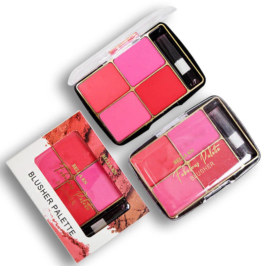 Adbeni Fabulous Blusher Palette 14gm | Matte Natural Glow Sweeps on Evenly (Shade-02)