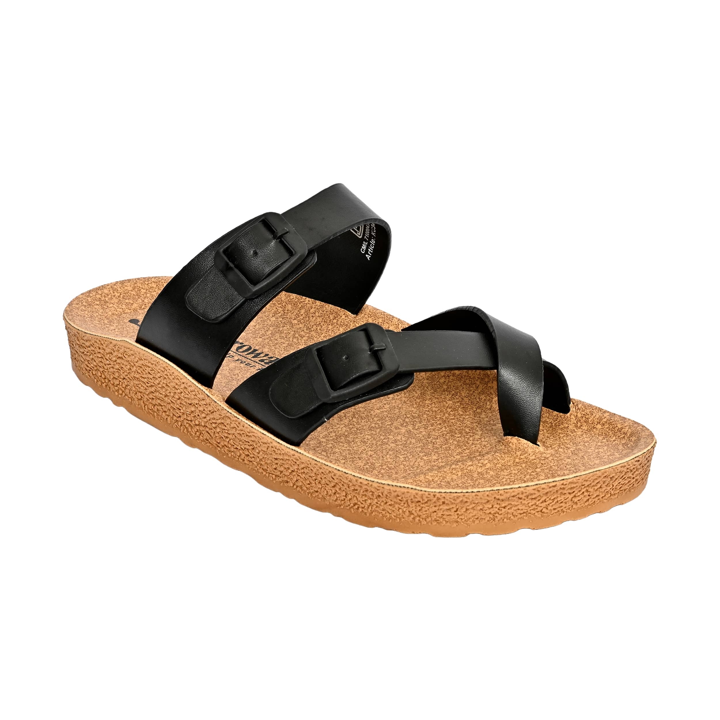 Aerowalk Brown Men's Leather Slipper