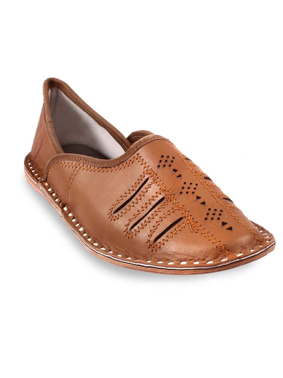 Anjaneya Creations Tan Men's Jutti - Ethnic Shoes | Buy online on ZillyBuy