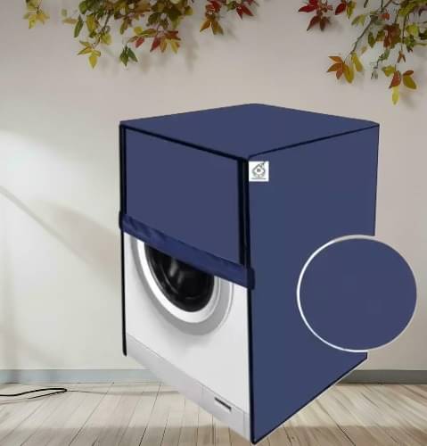     			CASA FURNISHING Front Load Washing Machine Cover Compatiable For 7 kg - Blue