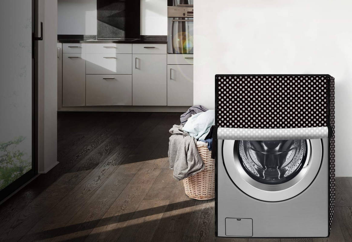     			CASA FURNISHING Front Load Washing Machine Cover Compatiable For 7 kg - Brown
