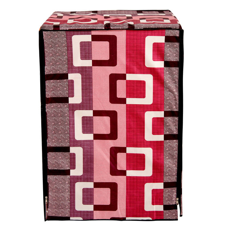 CASA FURNISHING Front Load Washing Machine Cover Compatiable For 7 kg - Pink CASA FURNISHING Front Load Washing Machine Cover Compatiable For 7 kg - Pink