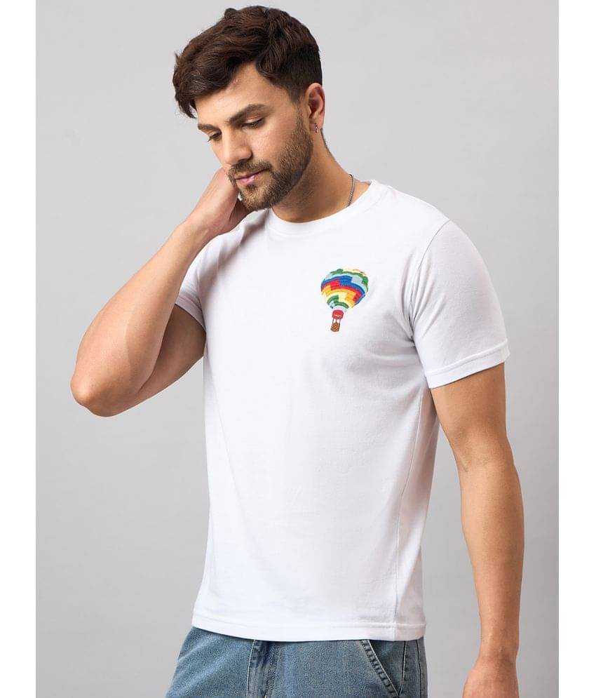 Club York Pack of 1 Cotton Blend Regular Fit Men's T-Shirt ( White ) Club York Pack of 1 Cotton Blend Regular Fit Men's T-Shirt ( White )