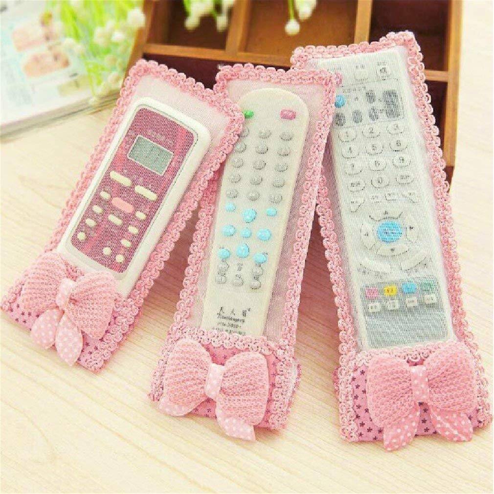 Crosmo Set of 3 Cotton Pink Remote Control Cover     			Crosmo Set of 3 Cotton Pink Remote Control Cover