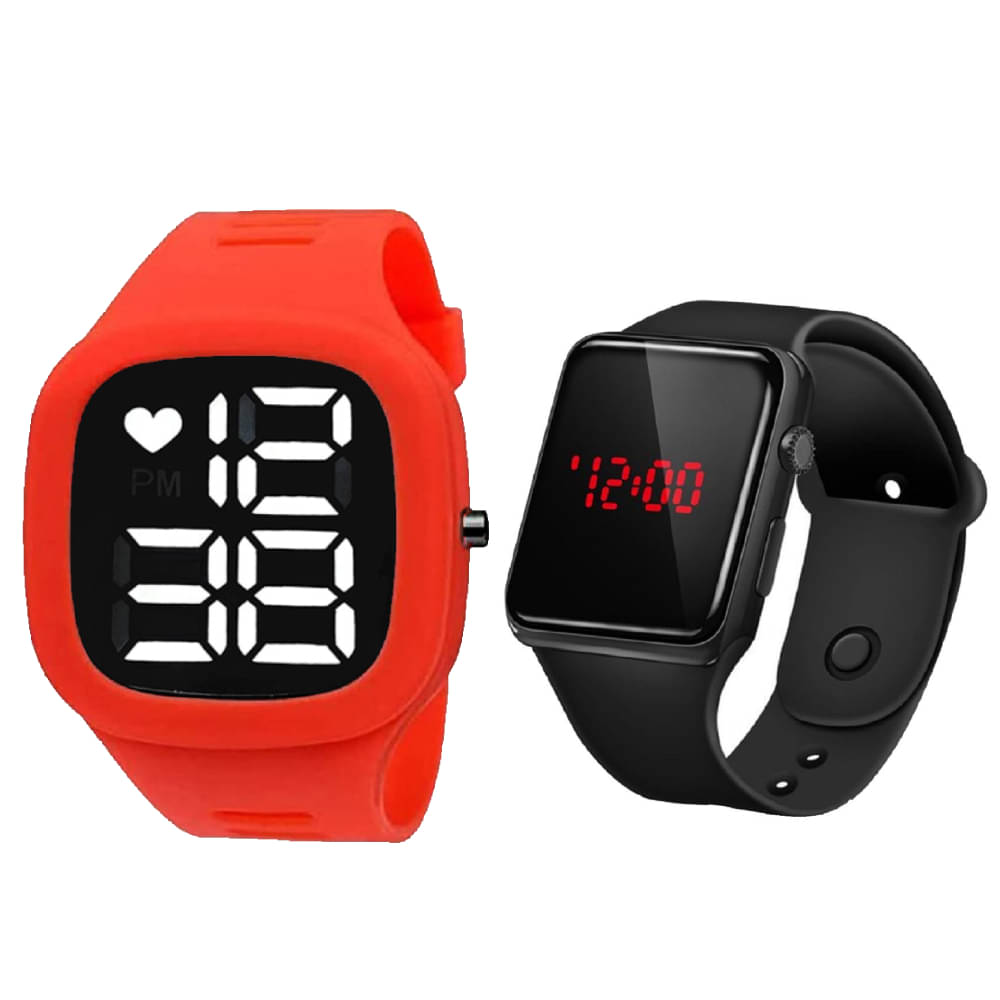     			DECLASSE Black Dial Digital Boys Watch ( Pack Of 2 )