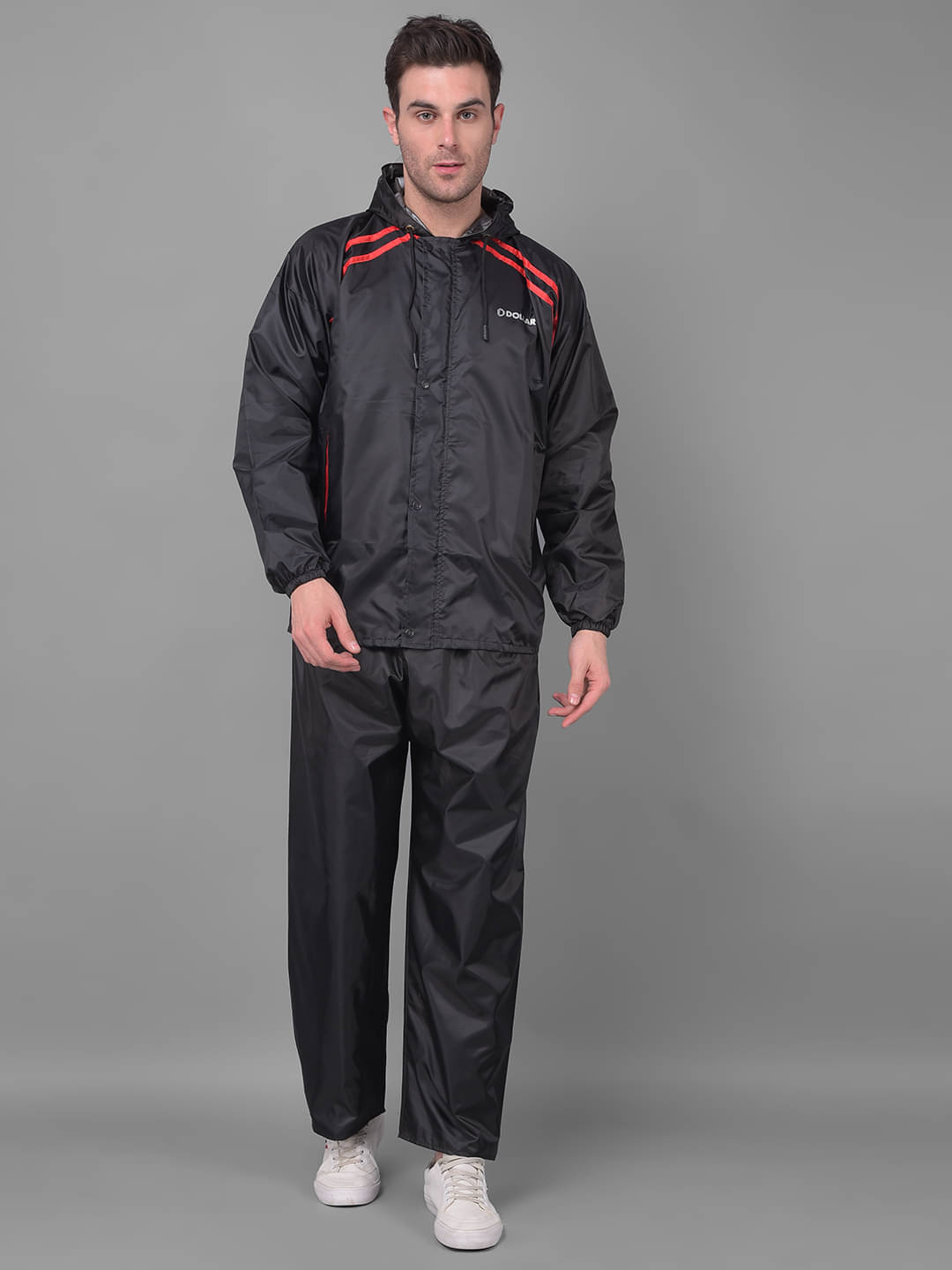     			Dollar Black Polyester Men's Rain Suit ( Pack of 1 )