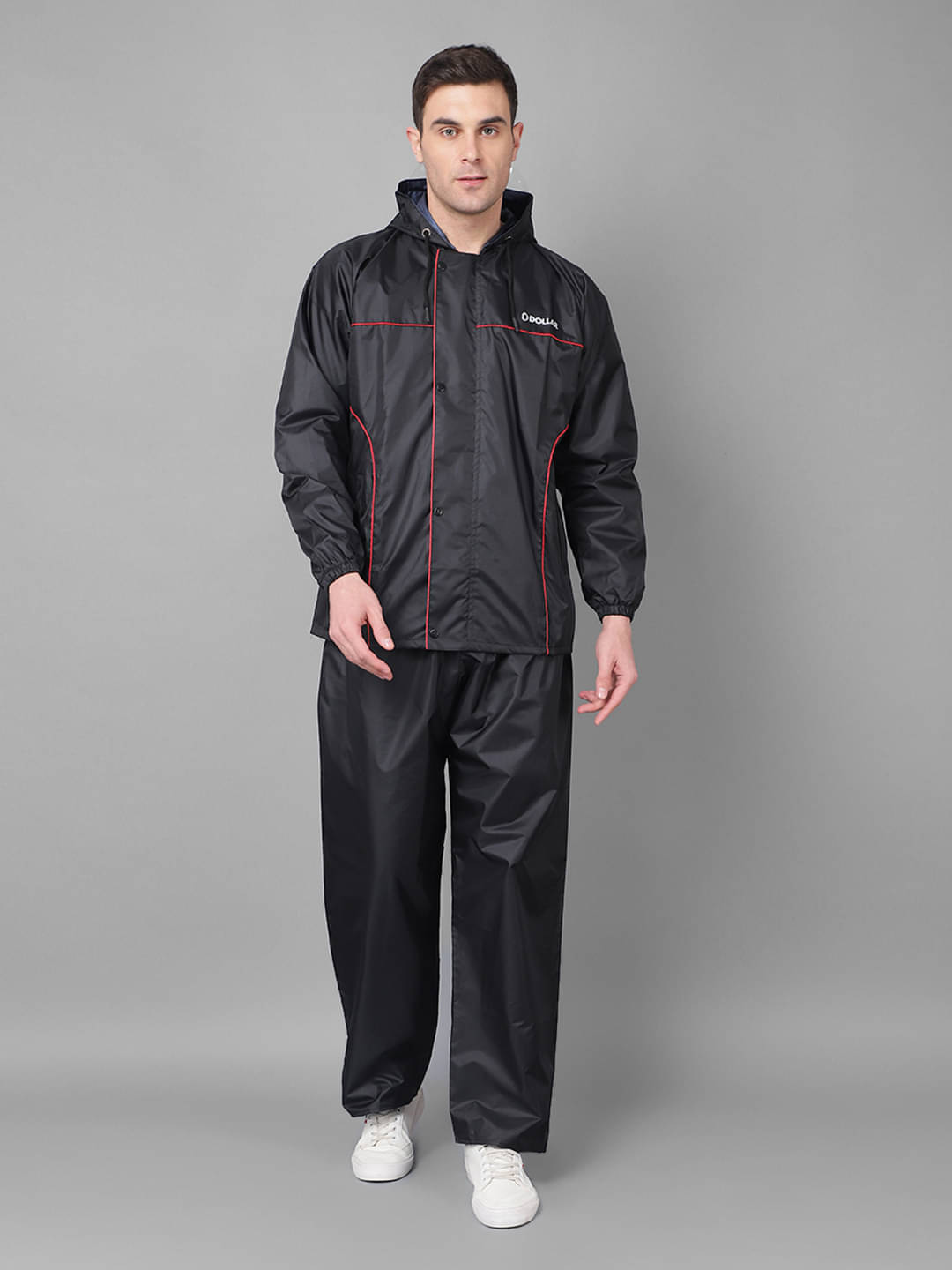 Dollar Black Polyester Men's Rain Suit ( Pack of 1 )     			Dollar Black Polyester Men's Rain Suit ( Pack of 1 )