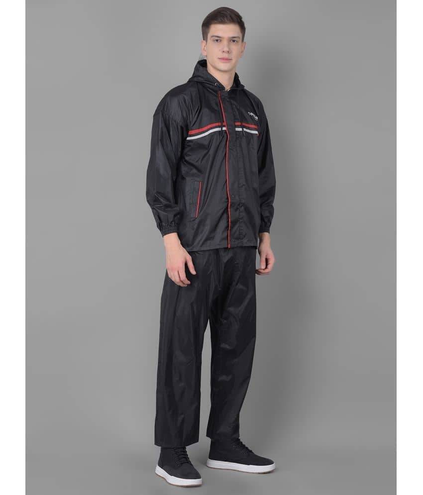 Dollar Black Polyester Men's Rain Suit ( Pack of 1 )