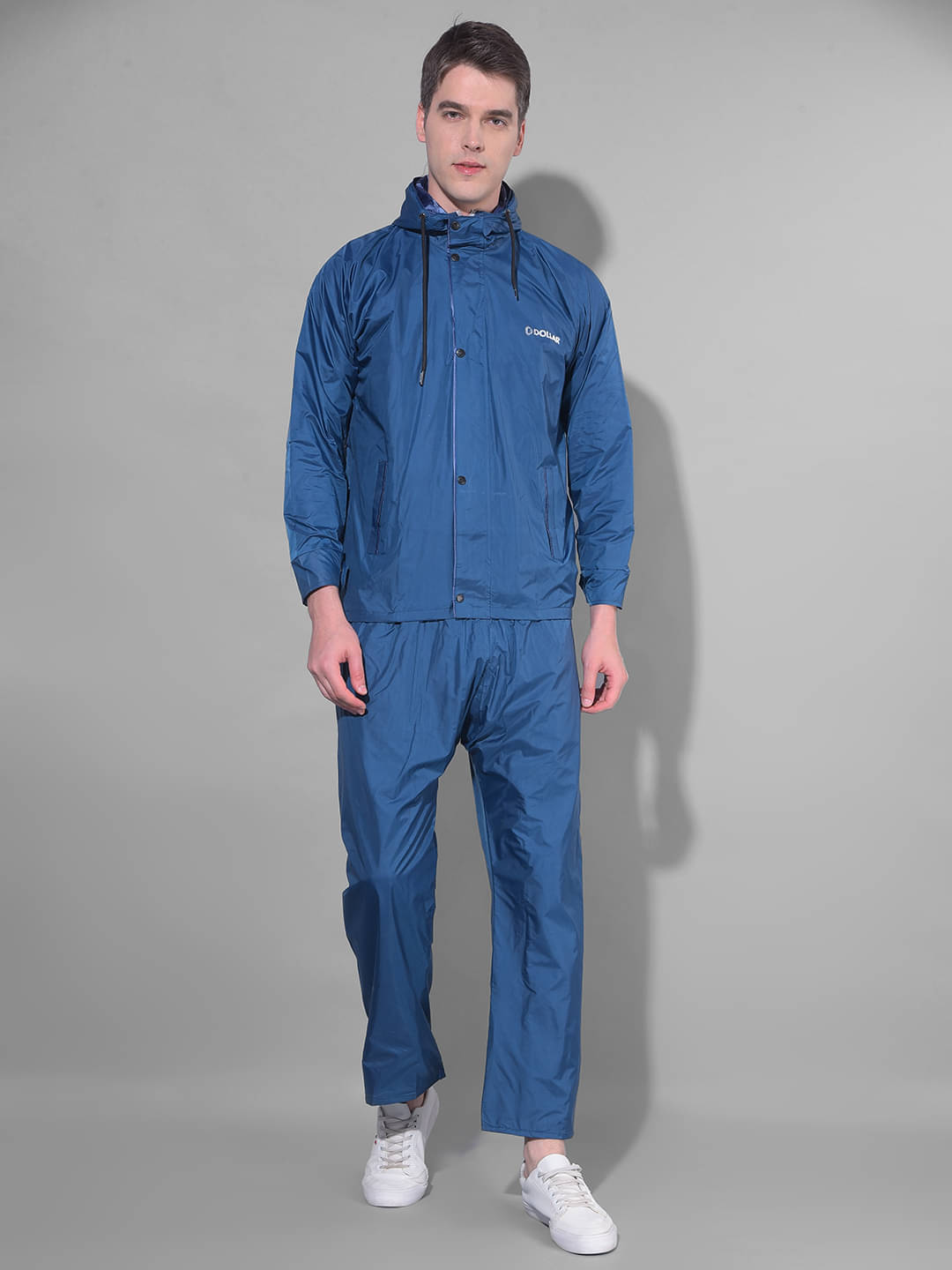 Dollar Blue Nylon Men's Rain Suit ( Pack of 1 ) Dollar Blue Nylon Men's Rain Suit ( Pack of 1 )