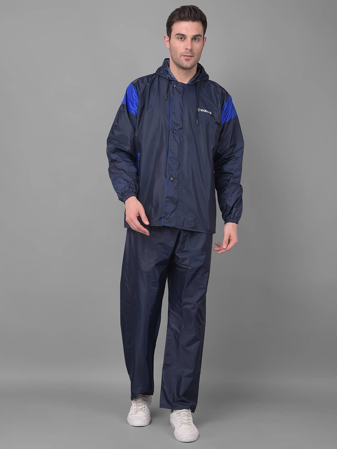 Dollar Blue Nylon Men's Rain Suit ( Pack of 1 )