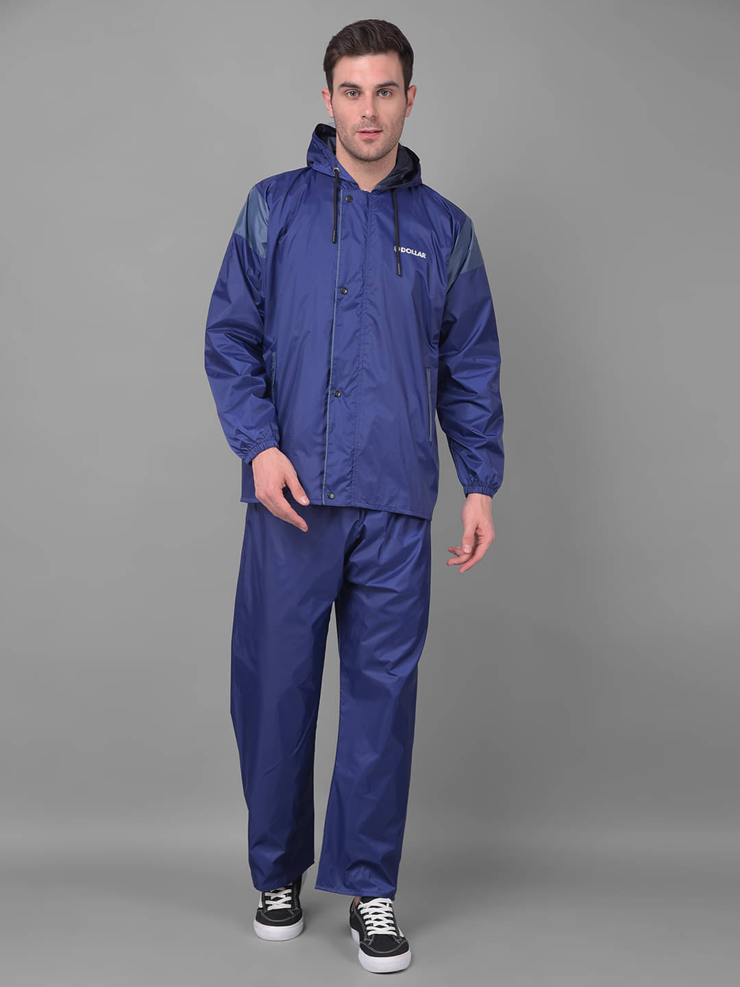 Dollar Blue Nylon Men's Rain Suit ( Pack of 1 ) Dollar Blue Nylon Men's Rain Suit ( Pack of 1 )