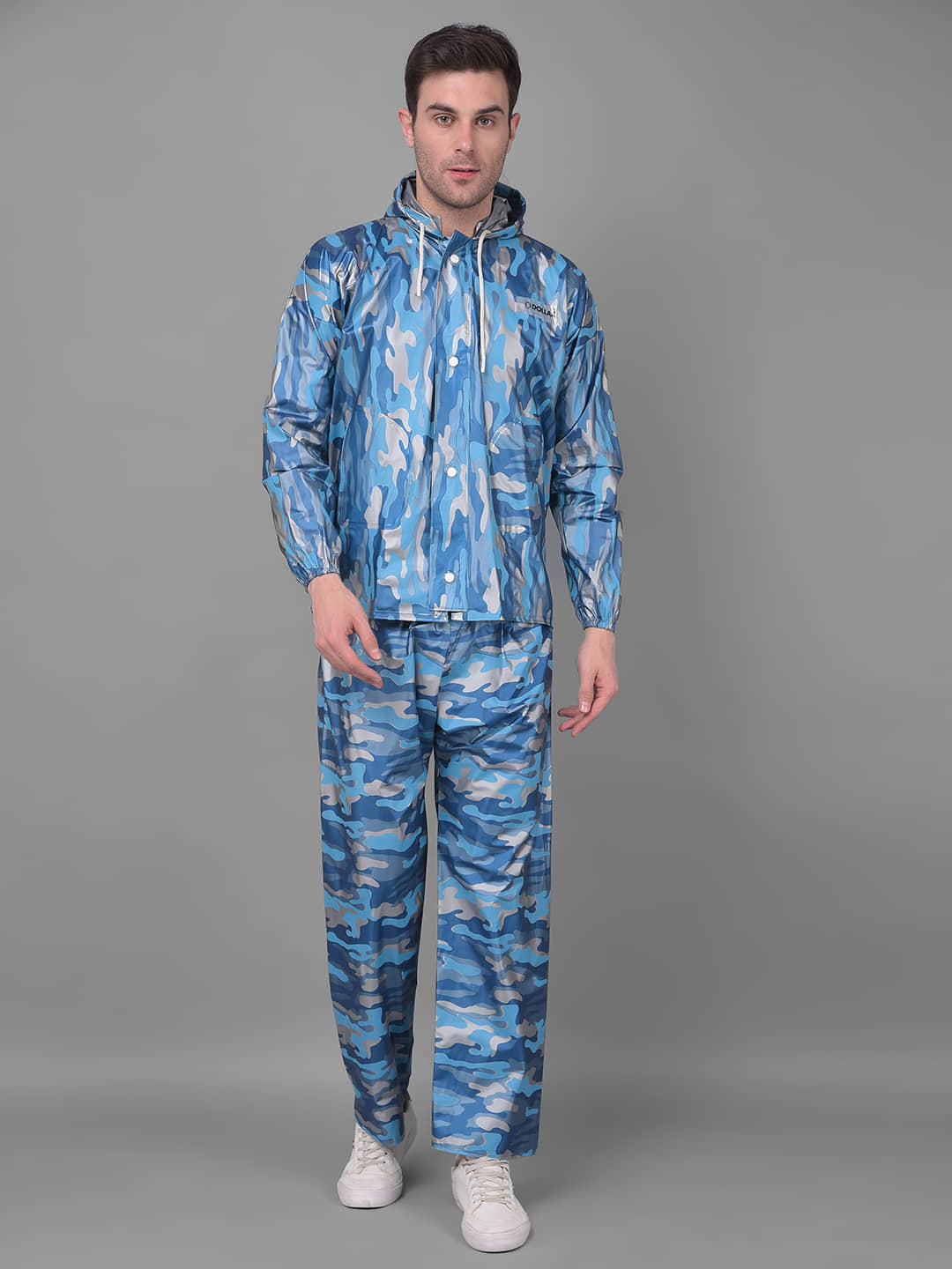 Dollar Blue Polyester Men's Rain Suit ( Pack of 1 )