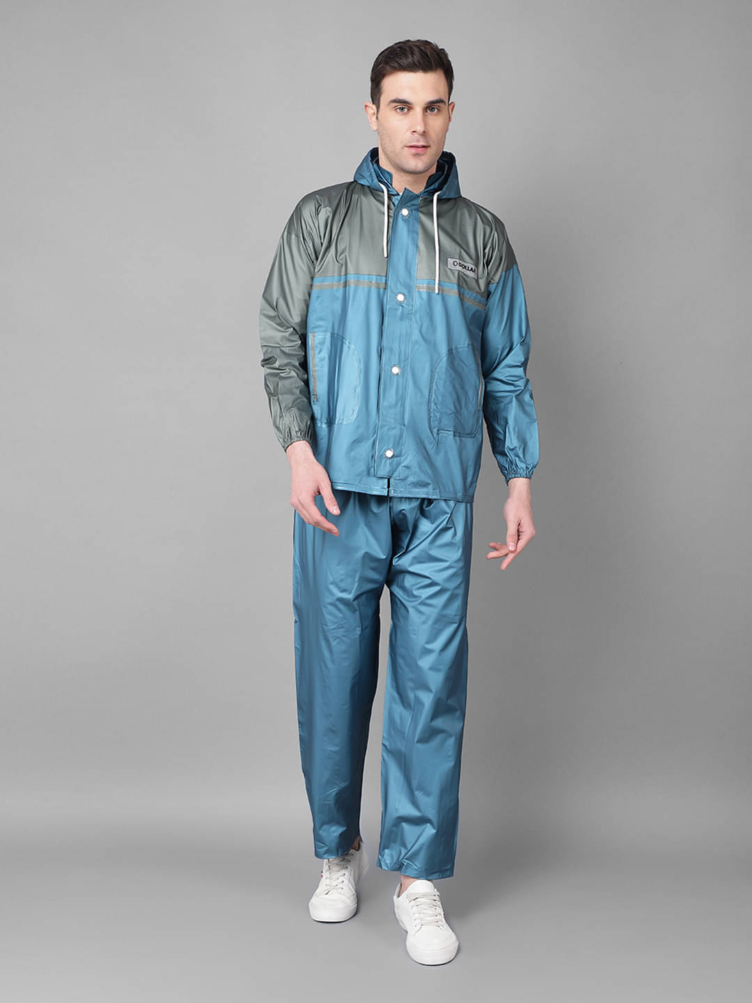 Dollar Blue Polyester Men's Rain Suit ( Pack of 1 ) Dollar Blue Polyester Men's Rain Suit ( Pack of 1 )