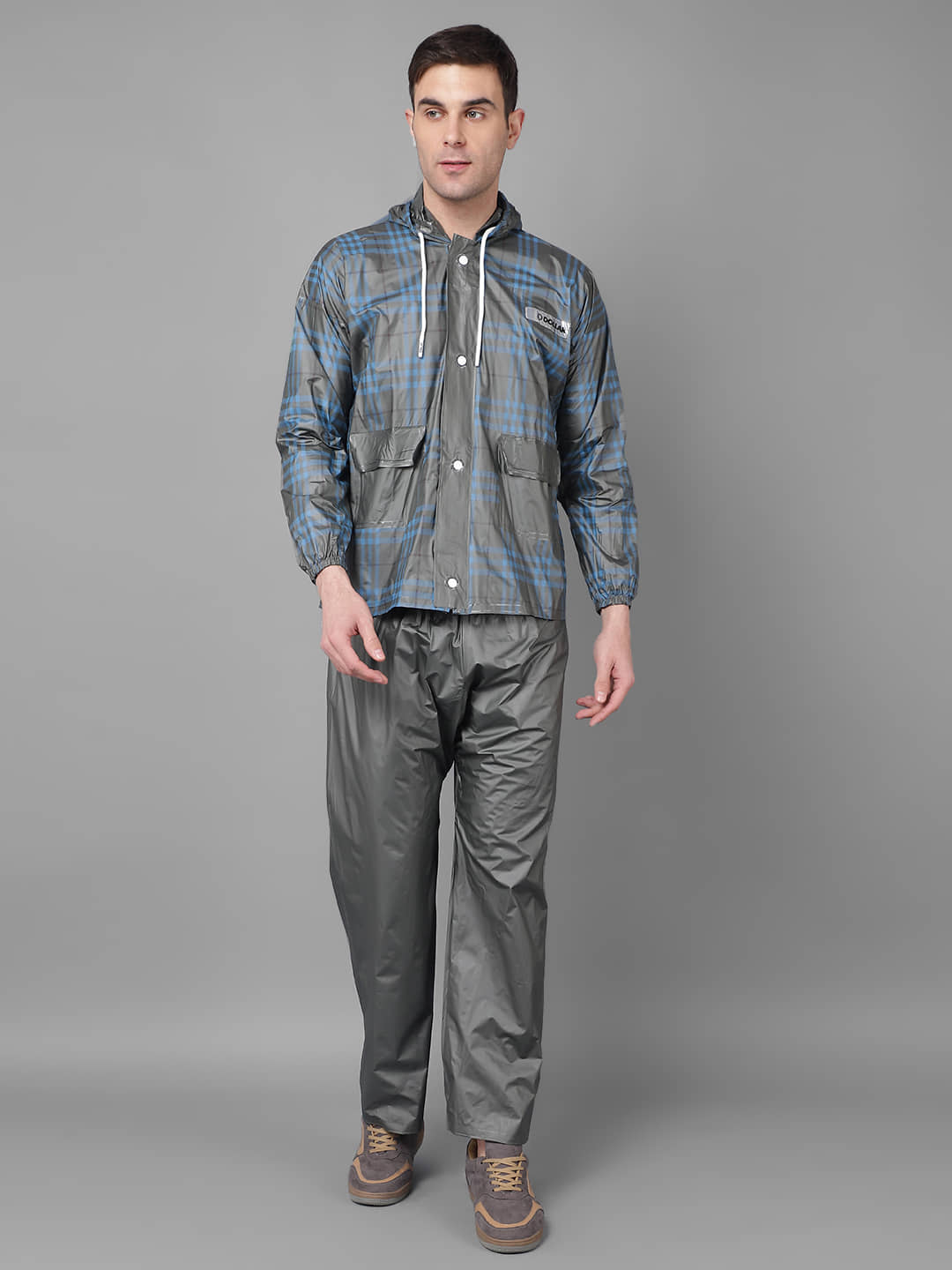 Dollar Grey Polyester Men's Rain Suit ( Pack of 1 )
