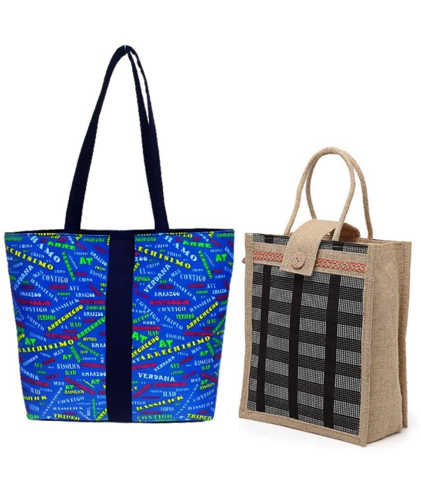     			ENSAC Shoulder Bag Cotton Set of 2 ( Black )