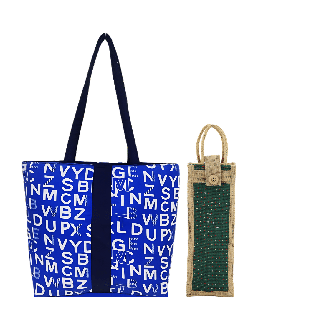     			ENSAC Shoulder Bag Cotton Set of 2 ( Green )
