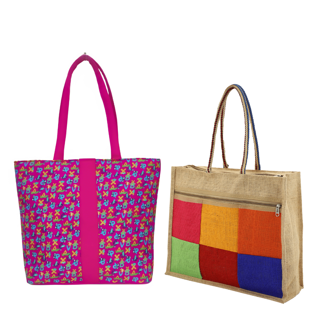     			ENSAC Shoulder Bag Cotton Set of 2 ( Multicolor )