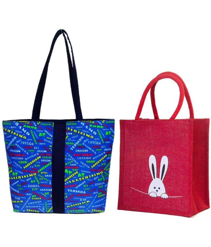     			ENSAC Shoulder Bag Cotton Set of 2 ( Red )