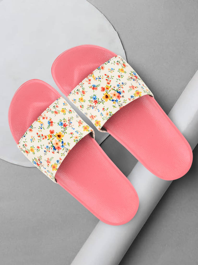 Gokik Pink Women's Slide Flip Flop Gokik Pink Women's Slide Flip Flop