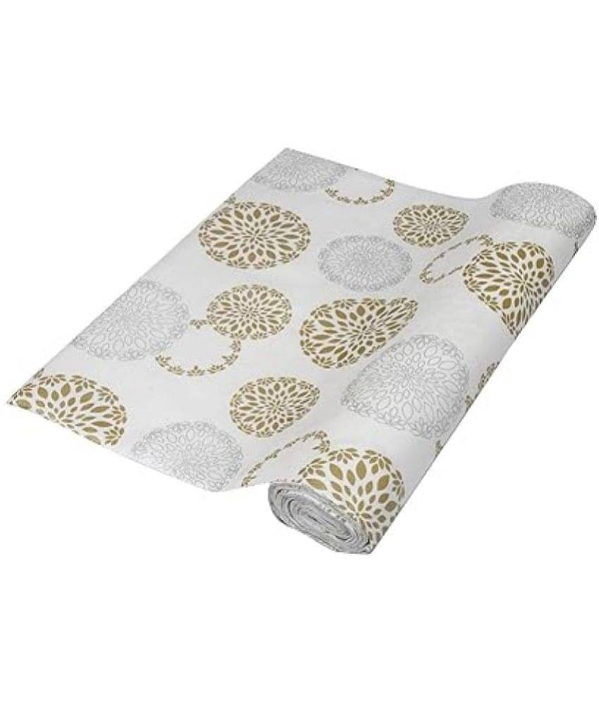     			Kitchen Drawer/Cabinet Shelf Mat|Flower Design with PVC Material|Adjustable Size 5 MTR Roll