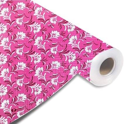     			Kitchen Drawer/Cabinet Shelf Mat|Flower Design with PVC Material|Adjustable Size 5 MTR Roll
