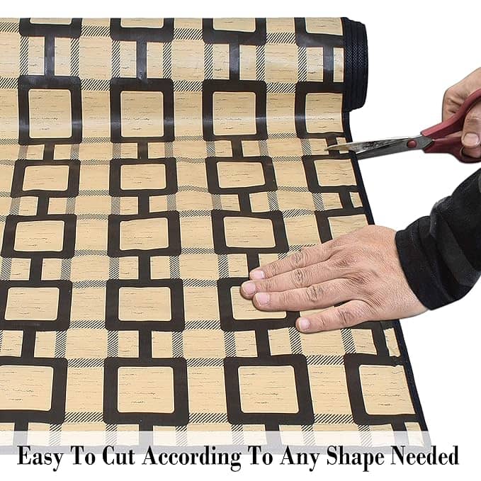 Kitchen Drawer/Cabinet Shelf Mat|Flower Design with PVC Material|Adjustable Size 5 MTR Roll