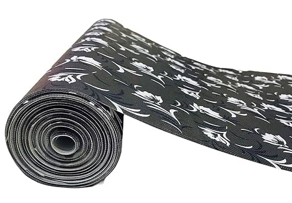 Kitchen Drawer/Cabinet Shelf Mat|Flower Design with PVC Material|Adjustable Size 5 MTR Roll