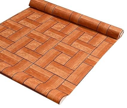 Kitchen Drawer/Cabinet Shelf Mat|Flower Design with PVC Material|Adjustable Size 5 MTR Roll