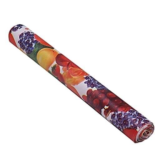     			Kitchen Drawer/Cabinet Shelf Mat|Flower Design with PVC Material|Adjustable Size 5 MTR Roll