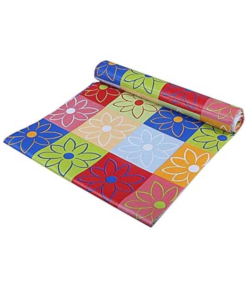 Kitchen Drawer/Cabinet Shelf Mat|Flower Design with PVC Material|Adjustable Size 5 MTR Roll Kitchen Drawer/Cabinet Shelf Mat|Flower Design with PVC Material|Adjustable Size 5 MTR Roll